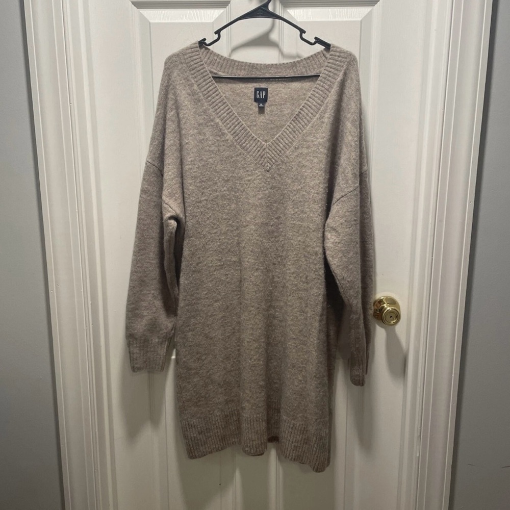 GAP XL Women's Beige Sweater Dress/Tunic